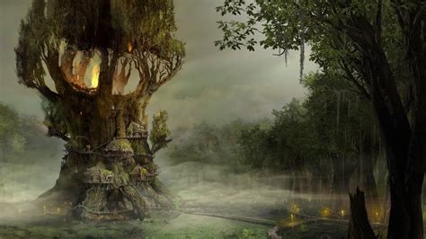 Check out our awesome collection of fantasy. fantasy Art, Forest, Drawing, Digital Art Wallpapers HD ...