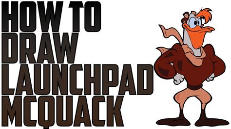How To Draw Launchpad Mcquack Speed Drawing Expert Youtube