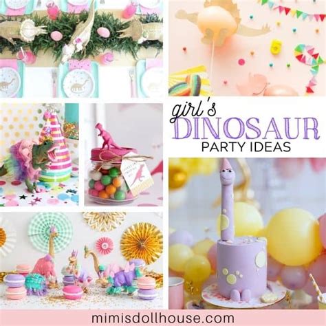 stylish girly dinosaur party for girls ideas decor mimi s dollhouse