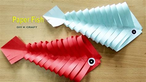 Easy Origami Paper Fish Diy K Craft Youtube