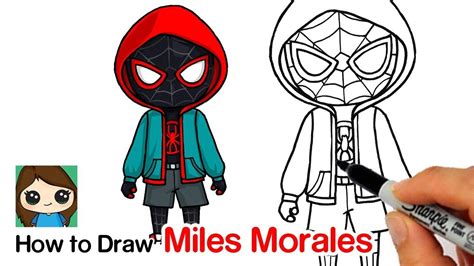 I became an artist because of you! How to Draw Miles Morales | Spider Man Into the Spider ...
