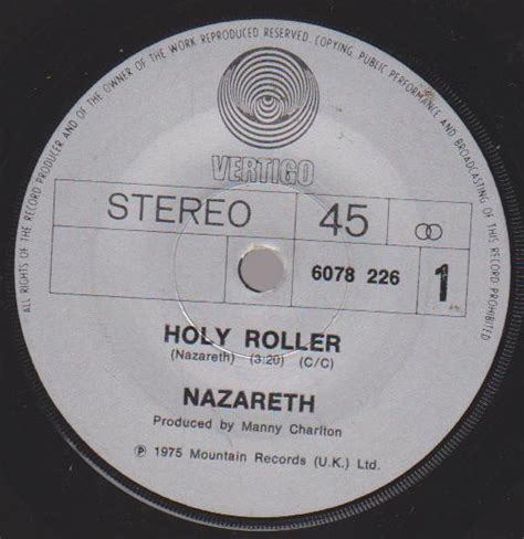 Nazareth Holy Roller 1975 Vinyl Discogs