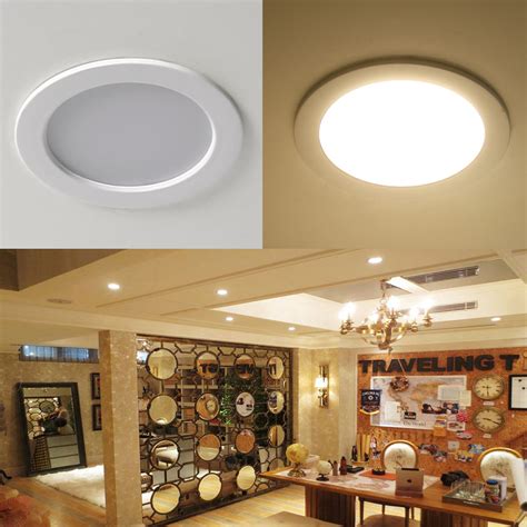 Recessed ceiling lights are set into the ceiling, which makes them functionally flush with the ceiling. 6W 3.5-Inch LED Recessed Ceiling Lights - Warm White ...