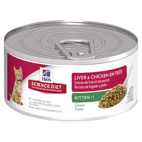 Cat food is food for consumption by cats. Hills Science Diet Feline Kitten Liver & Chicken Entrée ...