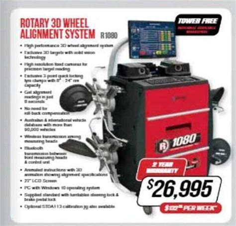 Rotary D Wheel Alignment System R Offer At Burson Auto Parts