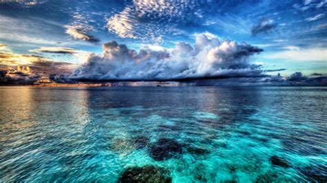 Blue Ocean Sea 1600x900 Wallpaper Nature Oceans Hd