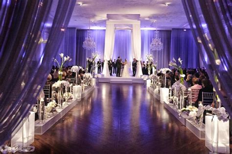 Stunning Chicago Wedding With Purple Lighting And Ivory