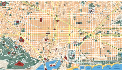 Barcelona Vector Map Order And Download Barcelona Vector Map