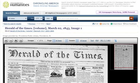 Rhode Islands Historic Newspapers Now Available To Search On Library Of Congress Chronicling