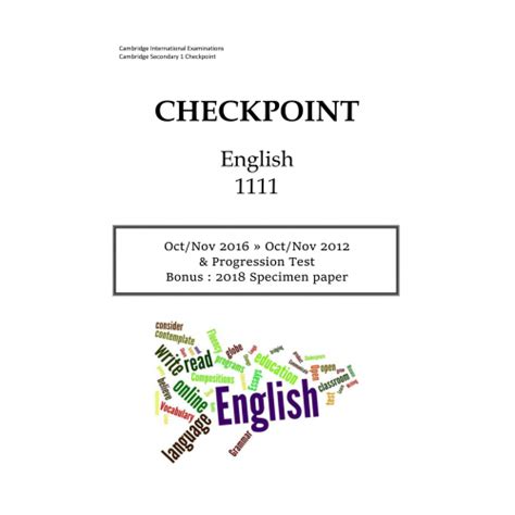 Checkpoint English Past Papers - Lower Secondary Checkpoint English 111 / .past papers past ...