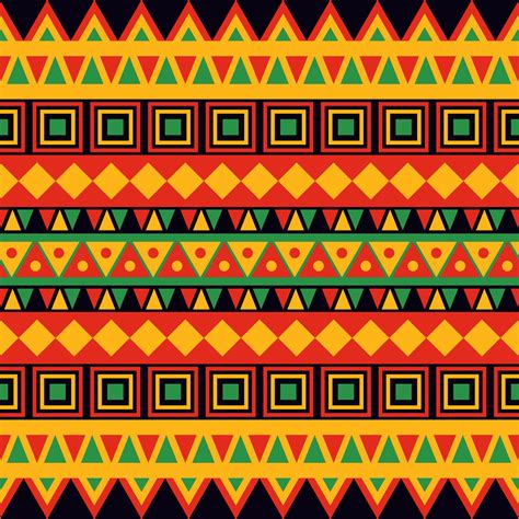 Pan African Color Seamless Pattern Background 6424635 Vector Art At
