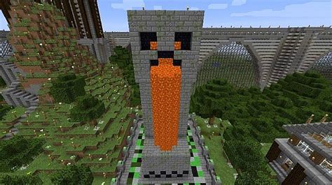 Creeper Statue Minecraft Project