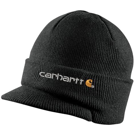 Carhartt Mens Knit Hat With Visor Bobs Stores