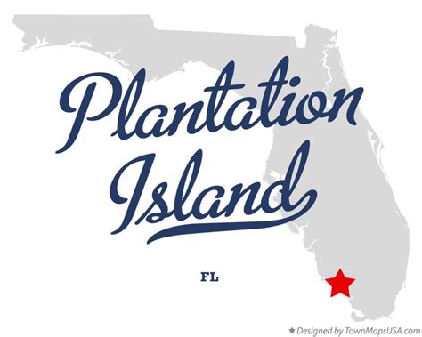 Map Of Plantation Island Fl Florida