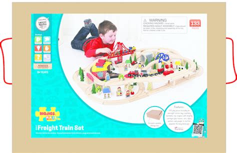 Buy Bigjigs Freight Train Set At Mighty Ape Nz