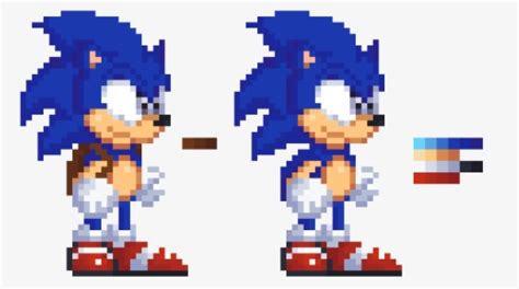 Sonic Sprite Png Sonic Mania Sonic Sprite Jump Transparent Png Free