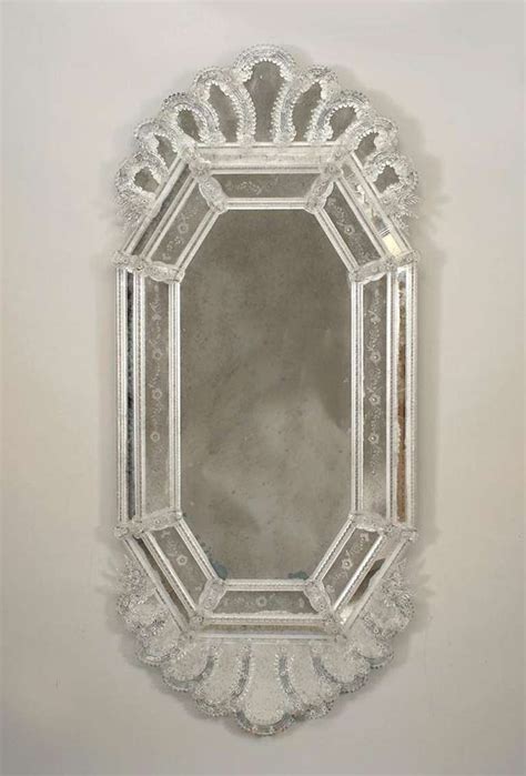 1920s Venetian Murano Glass Etched Wall Mirror At 1stdibs