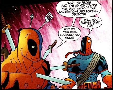 Deadpool Vs Deathstroke Marvel Dc Comics Marvel Memes Marvel N Dc