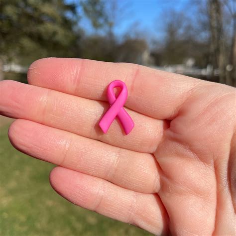 Pink Ribbon Pin Breast Cancer Awareness Pin Unique Pin Etsy