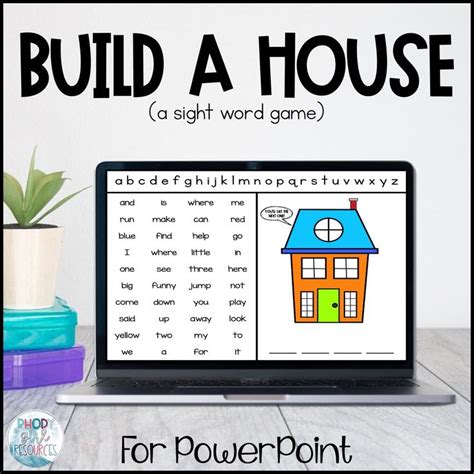Build A House Sight Word Game Rhody Girl Resources In 2020 Sight