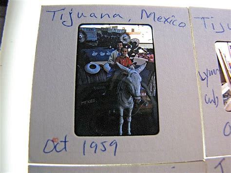4 Amateur 1959 35mm Kodak Kodachrome Color Photo Slides Tijuana Mexico Tourists Ebay