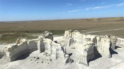 Monument Rocks Chalk Pyramids Kansas Youtube