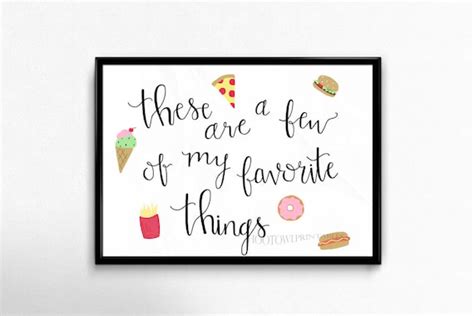 These Are A Few Of My Favorite Things 8x10 And 5x7 Printable Etsy