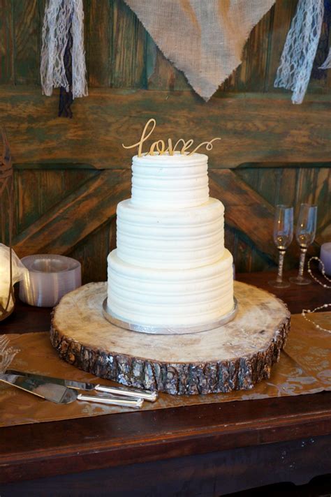 Simple Rustic Wedding Cake The Baking Fairy