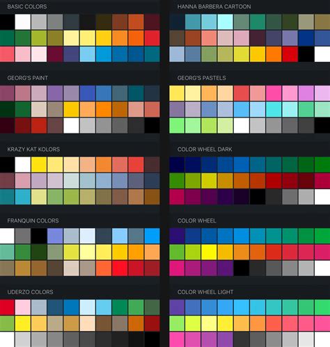 Procreate Color Palette Digital Color Palette Ipad Procreate Tools