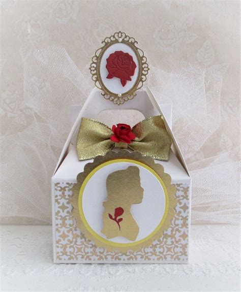 Belle Favor Boxes Belle Party Favors Belle Birthday Etsy