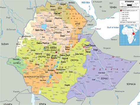 Ethiopia Map Detailed Maps Of Federal Democratic Republic Of Ethiopia
