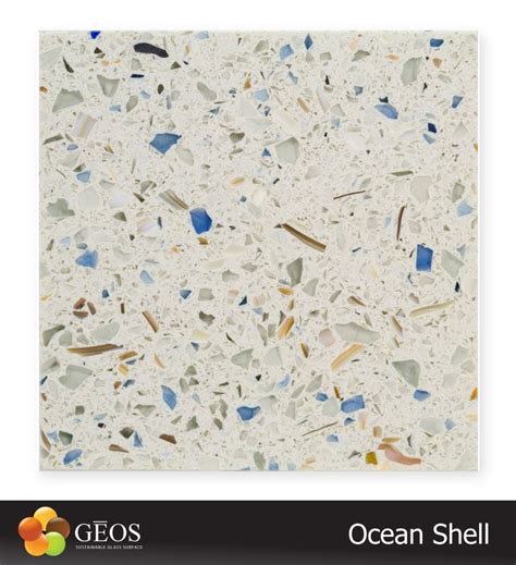 Iridecent and calm, this is a nuetral color easily worked into any color palette! Serene ocean blues, shells and tans...GEOS Recycled Glass ...