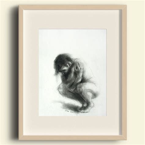 A4 Original Female Body Sketch Nuded Women Drawing