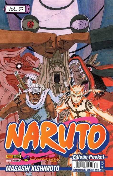 Naruto Edição Pocket 57 De Masashi Kishimoto Série Mensal Concluída