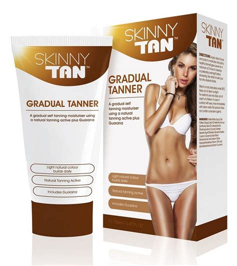 Skinny Tan Gradual Tanner Light Medium Best Self Tanner For Pale Skin