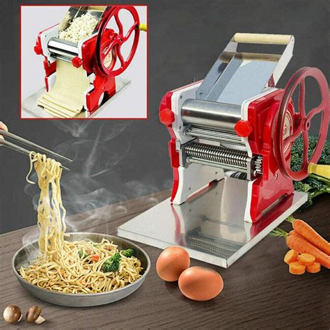 Wholesale Manual Noodle Machine Red Stainless Steel Noodle Roller