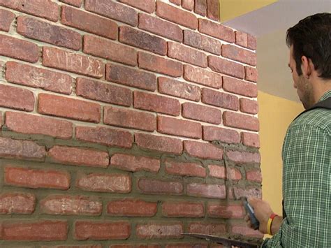 How To Install Brick Veneer On A Wall How Tos Diy Diy Brick Wall