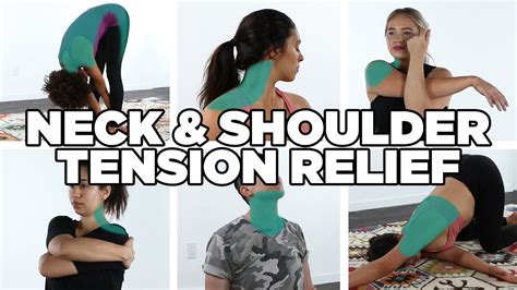 10 Easy Stretches For Neck And Shoulder Tension Youtube