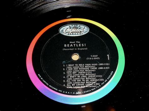 The Beatles Meet The Beatles Record Album Vinyl Vintage Capitol Mono