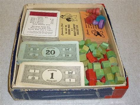 Vintage Parker Brothers Monopoly Game 1950s Etsy Monopoly Game