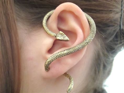 Snake Ear Cuff Snake Earrings Snake Jewelry Ear Wrap Snake