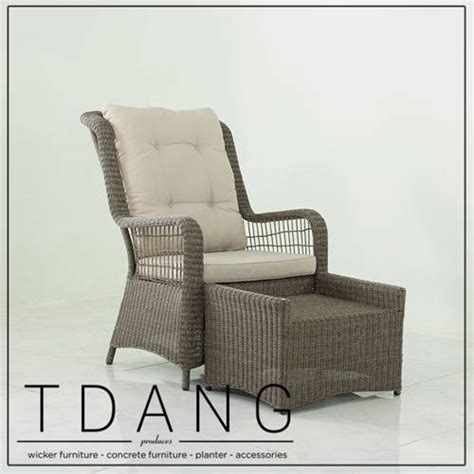 Elise Relax Wicker Chair With Ottoman Code 2016 Tdang Company