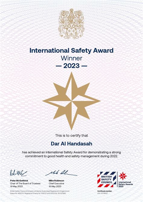 Dar Al Handasah News Dar Receives International Safety Award From