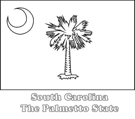 Large Printable South Carolina State Flag To Color From Netstatecom
