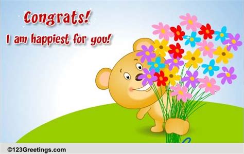 Congrats I Am Happiest Free For Everyone Ecards Greeting Cards 123