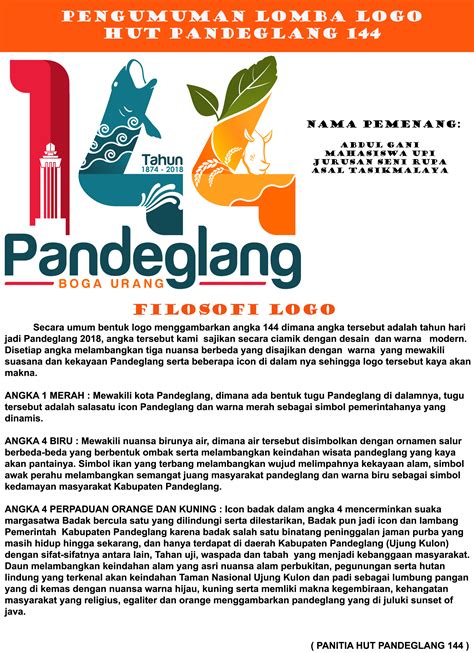 Iklan Logo Hut Pandeglang Tuntas Media