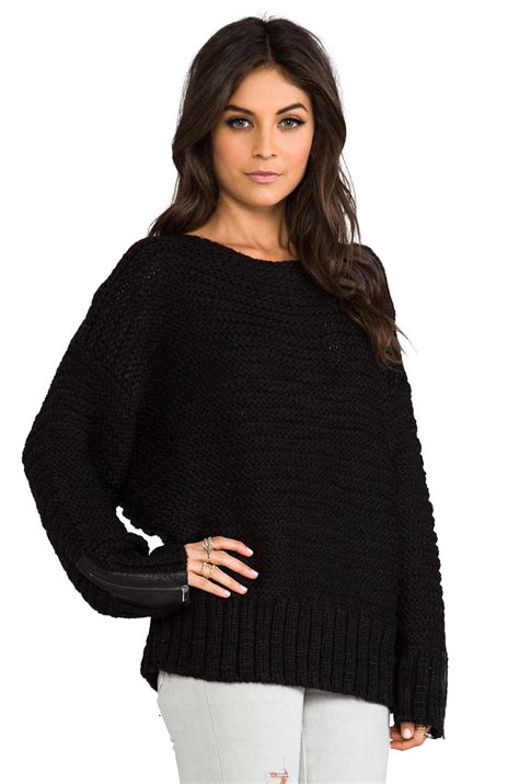 Lyst Shae Oversized Sweater In Black