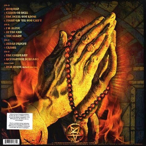 Anthrax Worship Music Colored Vinyl
