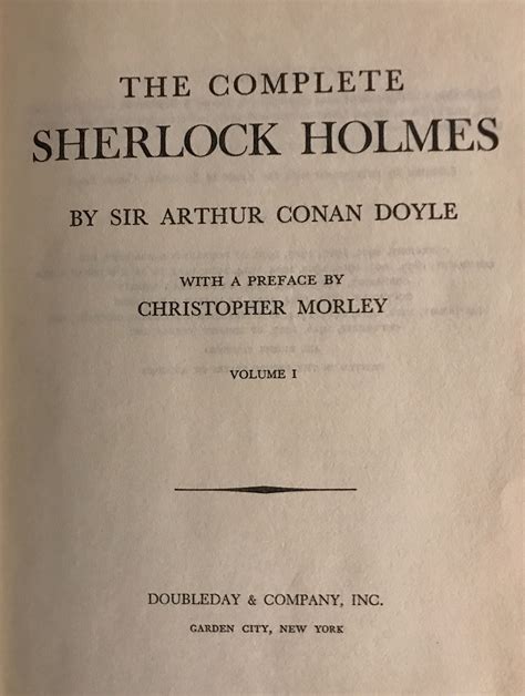 The Complete Sherlock Holmes Volume I And Volume Ii By Sir Arthur