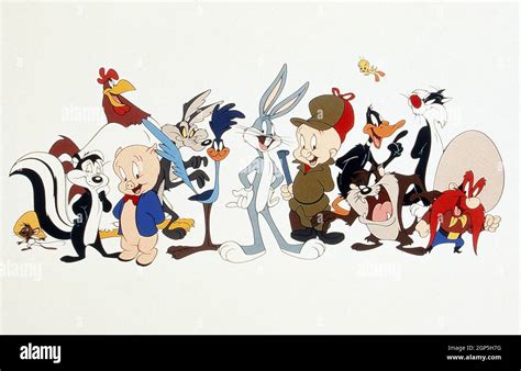 Looney Tunes From Left Speedy Gonzales Pepe Le Pew Foghorn Leghorn